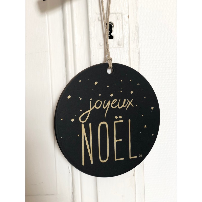 Disque Joyeux Noël 10 15 Sophie Janière Noir - Maroquinerie Quey Charlieu