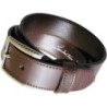 Ceinture cuir Les Ateliers Fourès 50509 Marron - Maroquinerie Quey Charlieu