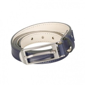 Ceinture cuir Les Ateliers Fourès 51852 Marine - Maroquinerie Quey Charlieu