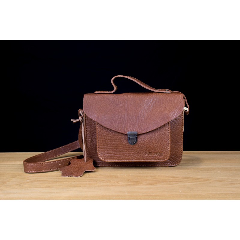 Sac Cuir Paul Marius Mademoiselle George Naturel - Maroquinerie Quey Charlieu