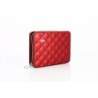 Porte cartes ÖGON DESIGNS Quilted Passport Red Maroquinerie Quey Charlieu