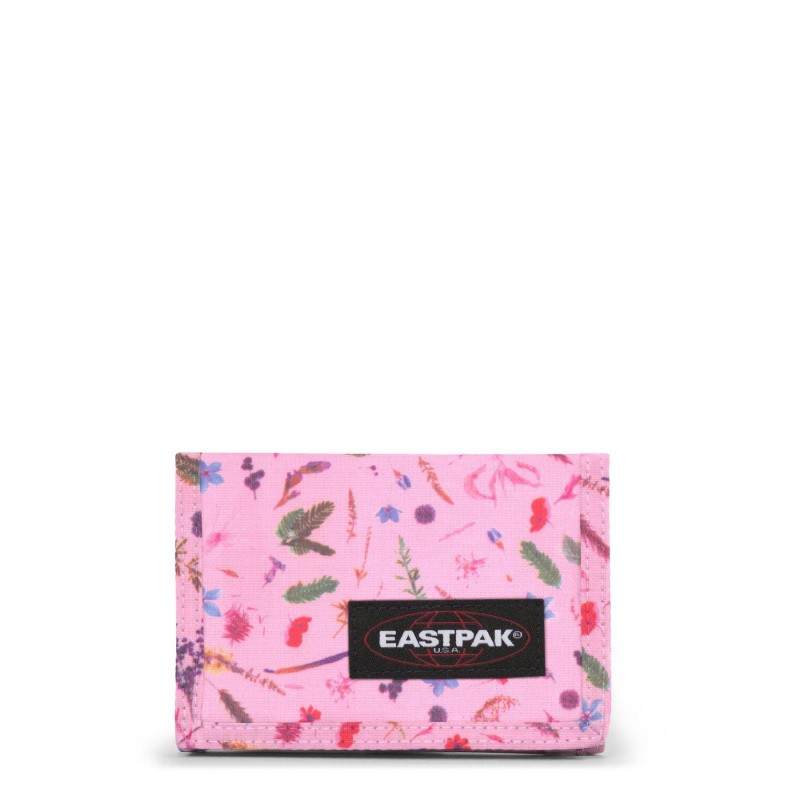 Portefeuille toile Eastpak Crew K44 Herbs Pink .