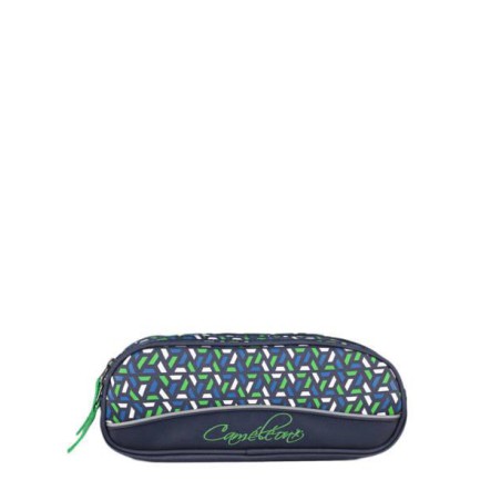 Trousse Caméléon BAS TROU Green Geo - Maroquinerie Quey Charlieu