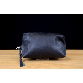 Trousse cuir Paul Marius ADELE Noir - Maroquinerie Quey Charlieu