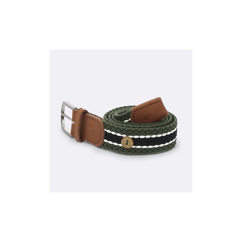 Ceinture Faguo  KAK13 Kaki Marine-Maroquinerie Quey Charlieu