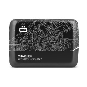 Porte cartes ÖGON DESIGNS STOCKHOLM V2 Black Charlieu - maroquinerie Quey Charlieu