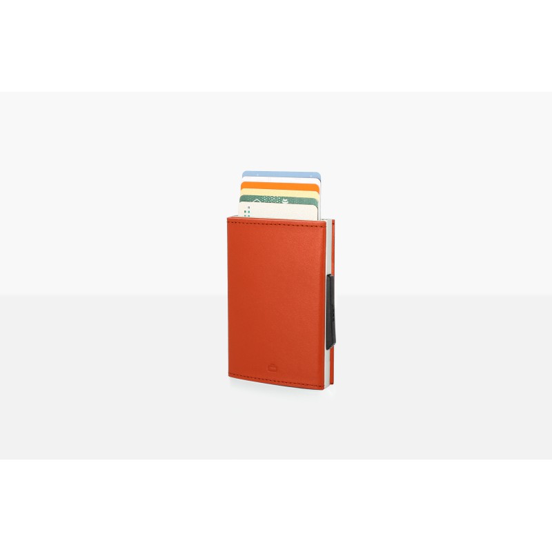 Porte cartes ÖGON DESIGNS CASCADE WALLET Orange -Maroquinerie Quey Charlieu