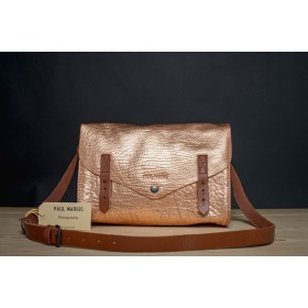 Sac Cuir Paul Marius L'Indispensable Or Rose - Maroquinerie Quey Charlieu