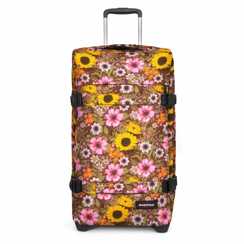 Sac de Voyage Trolley Eastpak Transit'R L 8E6 Popflower Brown - Maroquinerie Quey Charlieu