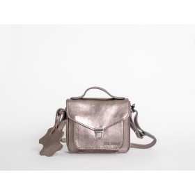 Sac cuir Paul Marius Mademoiselle George Acier - Maroquinerie Quey Charlieu (1