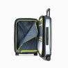 Valise Elite E2125 Pure Mate 4 roues 65cm Bleu Ardoise - Maroquinerie Quey Charlieu