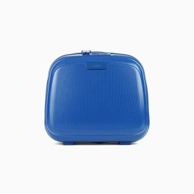 Vanity Case toploader Bleu Classic Maroquinerie Quey Charlieu