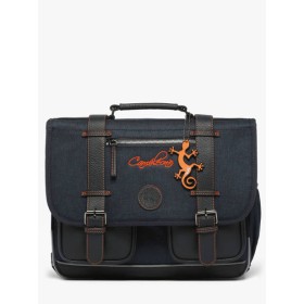 Cartable Caméléon VIB CA38 Navy Orange - Maroquinerie Quey Charlieu
