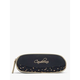 Trousse Caméléon VIG TROU Navy Gold Léopard - Maroquinerie Quey Charlieu