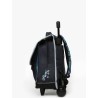Cartable à roulettes Caméléon BAS CR38 Navy Tropical - Maroquinerie Quey Charlieu