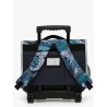 Cartable à roulettes Caméléon BAS CR38 Navy Tropical - Maroquinerie Quey Charlieu