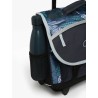 Cartable à roulettes Caméléon BAS CR38 Navy Tropical - Maroquinerie Quey Charlieu