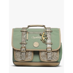Cartable Caméléon BAS Trou Glossy Green - Maroquinerie Quey Charlieu