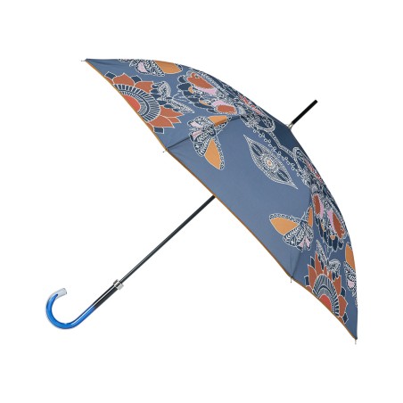 Parapluie Canne Femme Maison Piganiol 58.50 Mandala Papillons - Maroquinerie Quey Charlieu