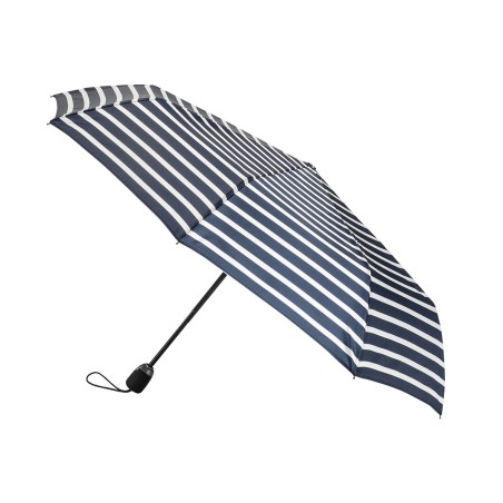 Parapluie pliant Maison Piganiol 55.42 Marinière Marine - Maroquinerie Quey Charlieu