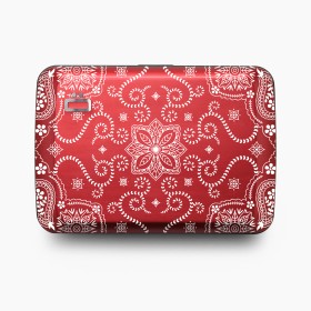 Porte cartes Ögon Oslo V2 Bandana Red - Maroquinerie Quey Charlieu
